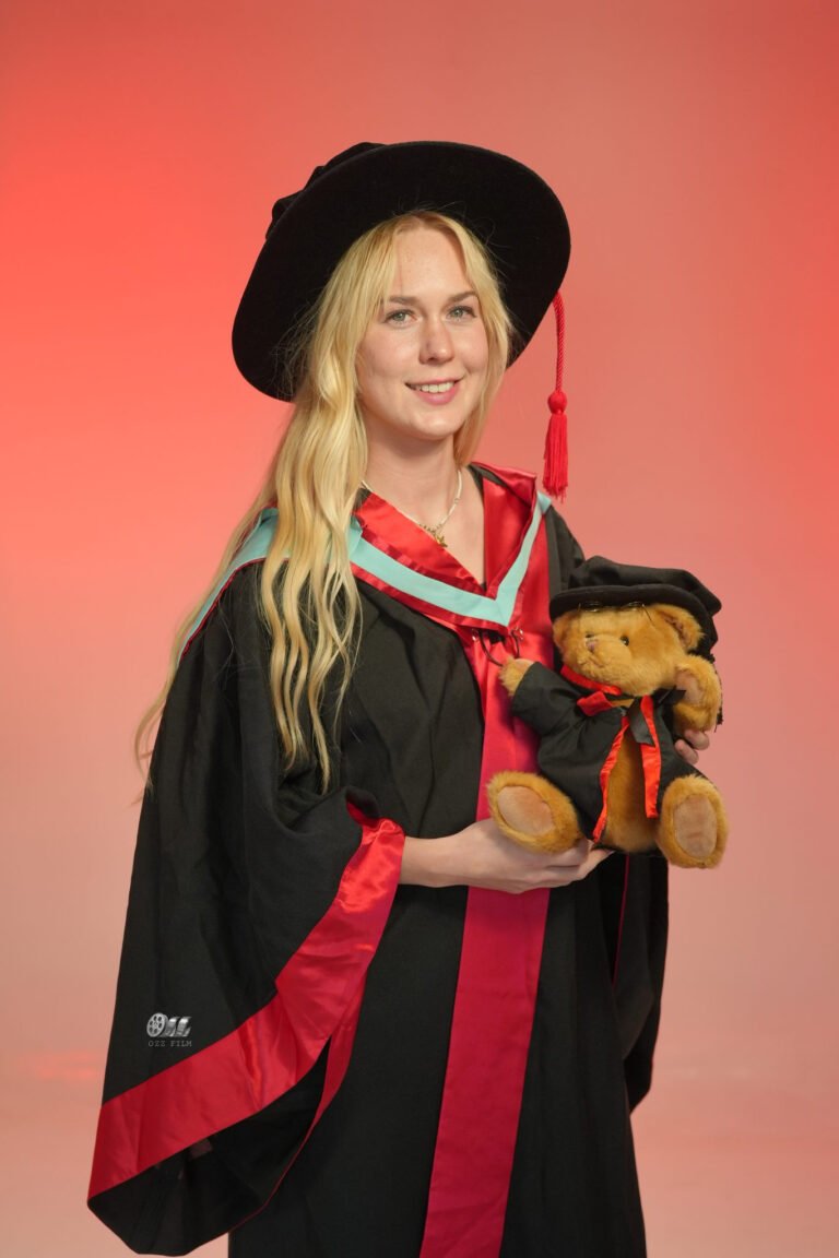 Monash University Doctoral Professional-All Majors graduation gown and hood