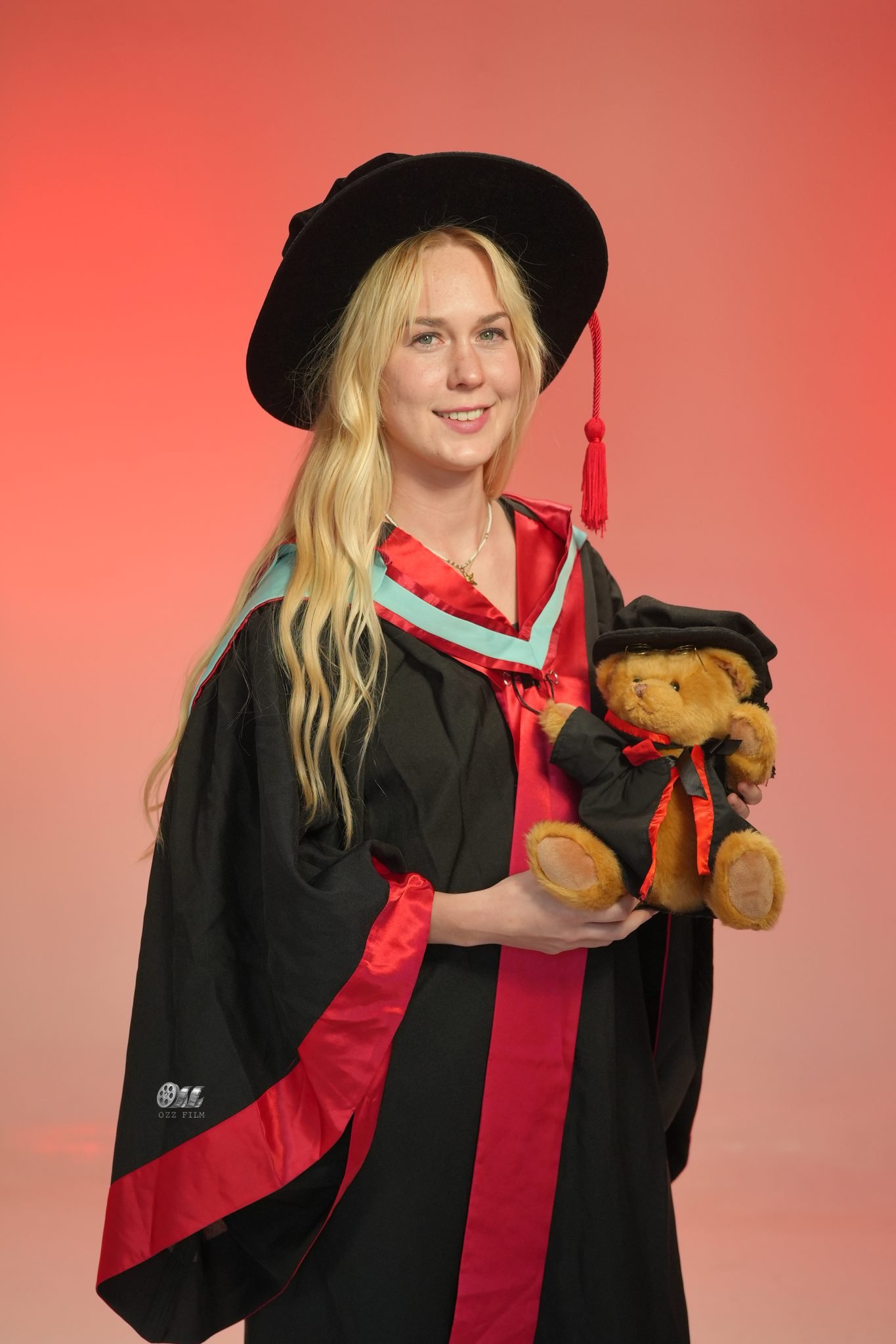 Monash University professional doctorate gown with teddy