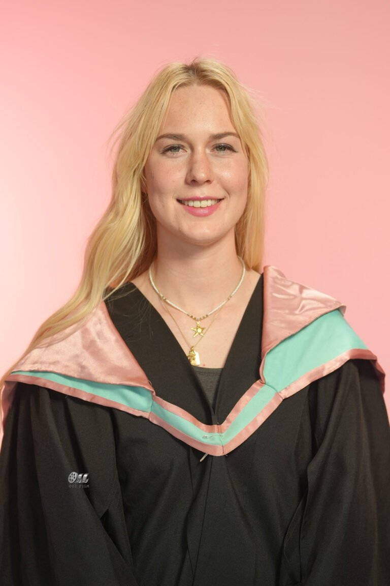 Monash University Master’s Arts graduation gown and hood