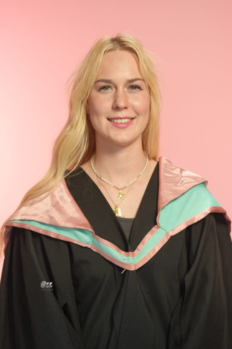 Monash University Master’s Arts graduation gown and hood