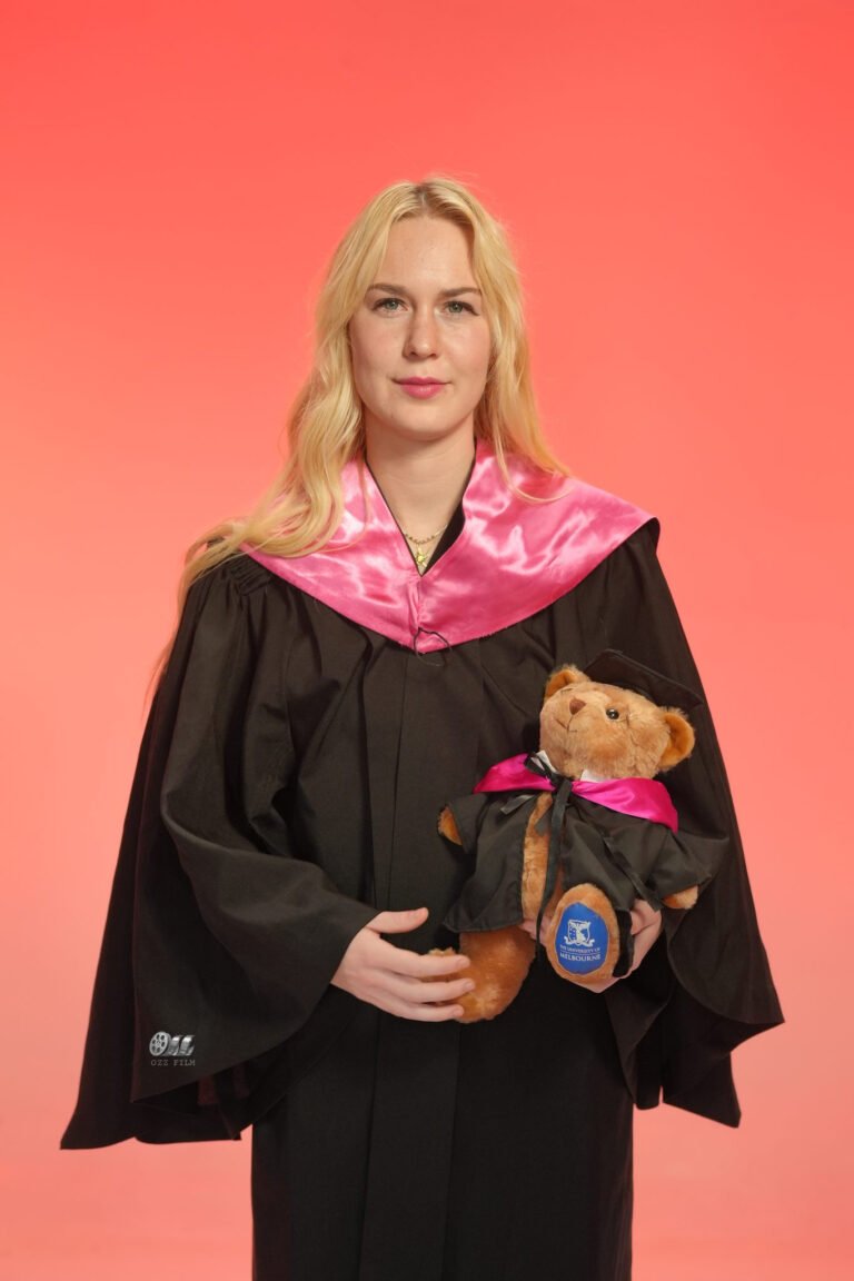 RMIT University Master’s Nursing graduation gown and hood