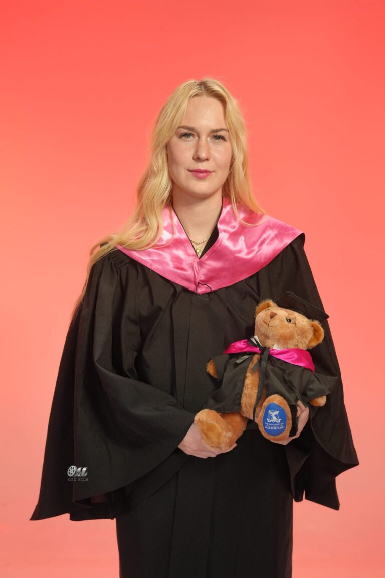 RMIT University Master’s Nursing graduation gown and hood