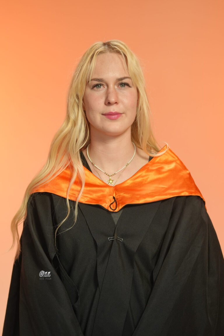 The University of Melbourne Master’s Environments graduation gown and hood