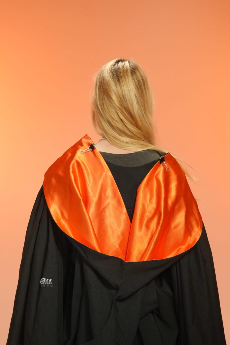 The University of Melbourne Master’s Environments graduation gown and hood