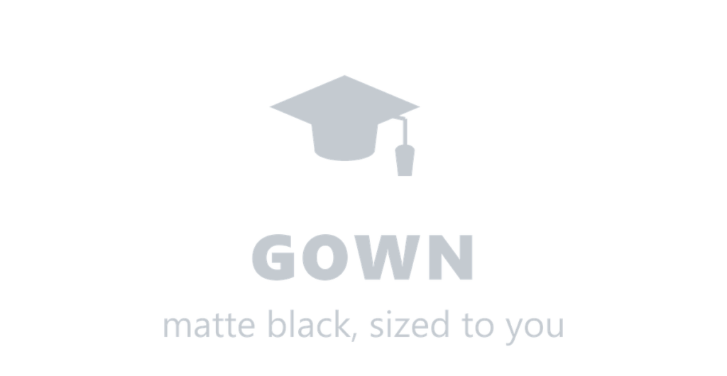 Gown — included in every graduation gown hire set