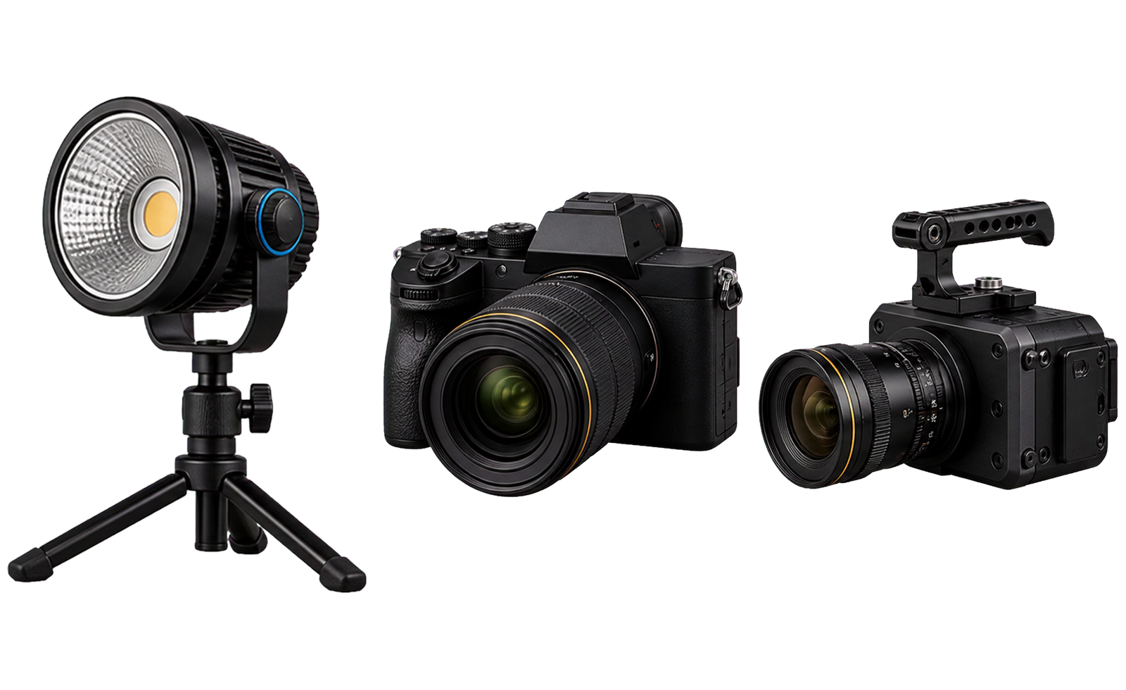 Photo and video studio equipment for graduation shoots